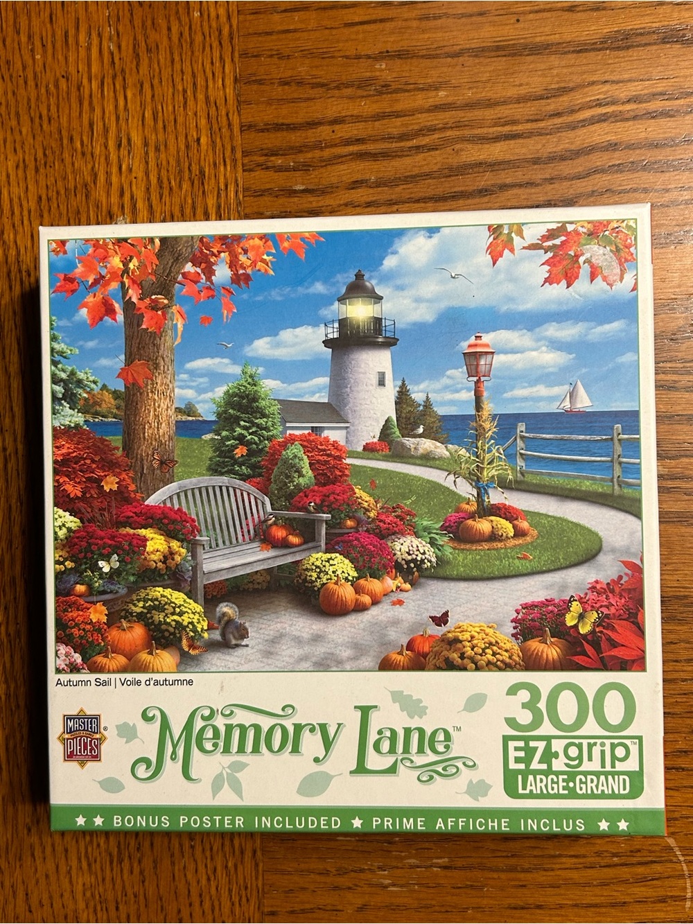 MasterPieces Memory Lane Autumn Lighthouse 300-Piece Puzzle - Multi-Color